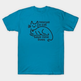 Rescue a Cat, Save Nine Lives T-Shirt